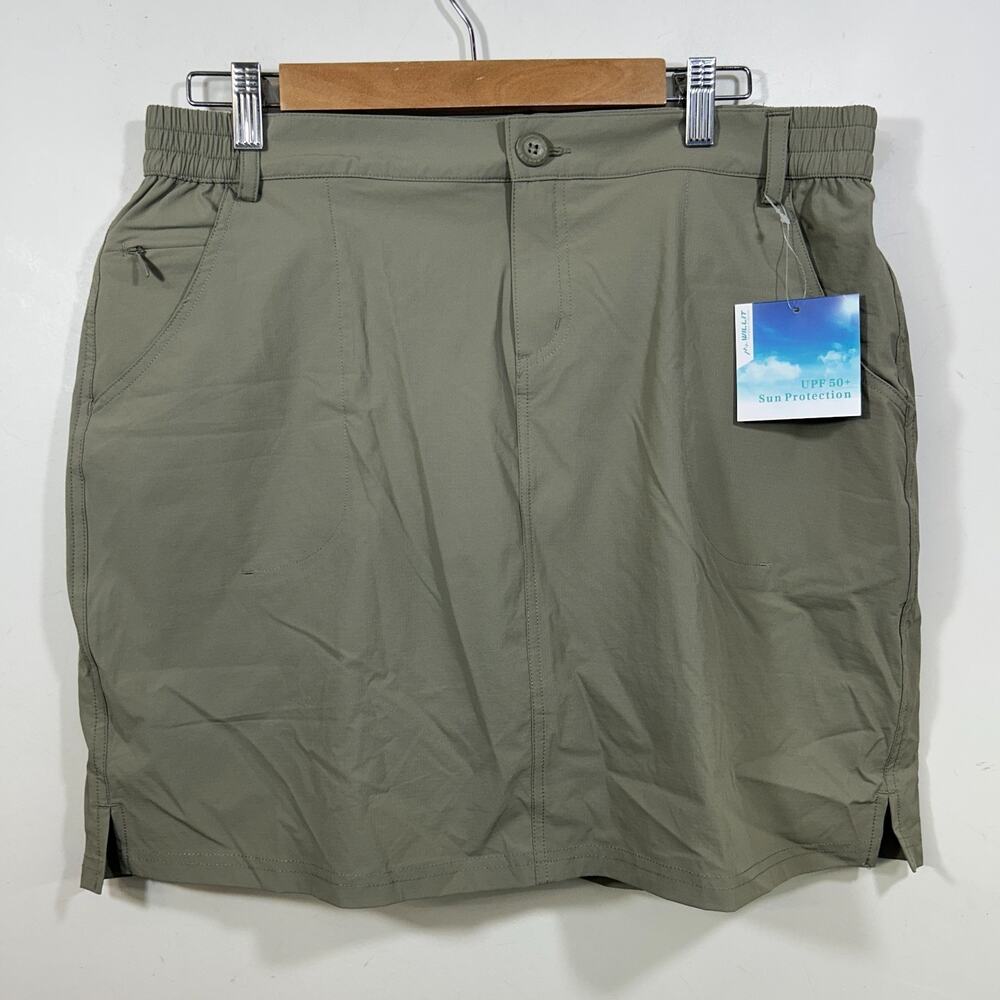 NWT Willit Womens L Beige Tennis Golf Outdoor Skort Travel UPF50